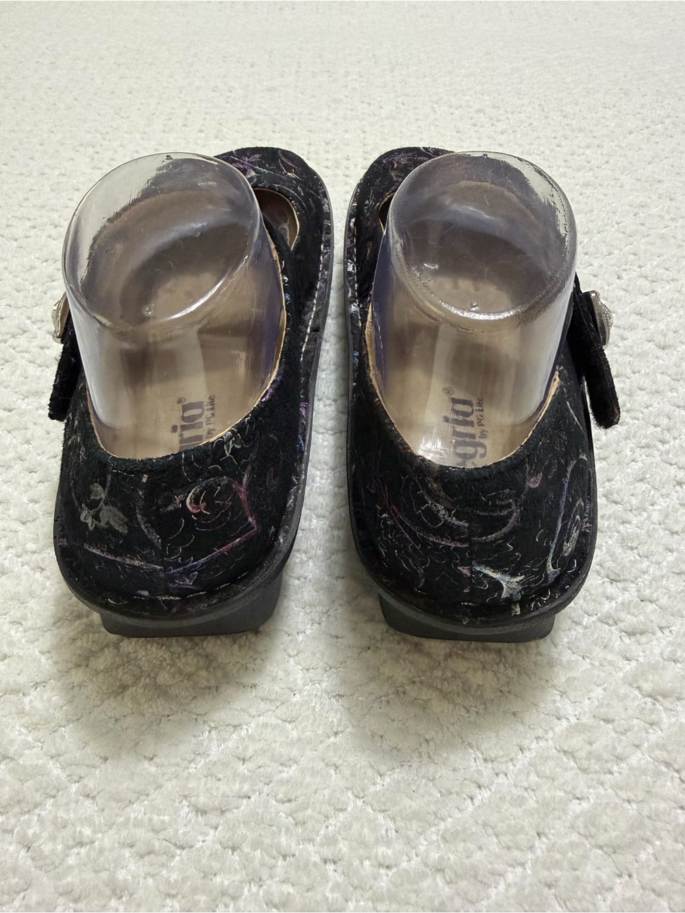 Alegria Paloma Metallic Floral Mary Jane Boho Women’s Size 39 US 9 - Picture 6 of 11